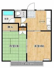 コーポ万石の間取り画像