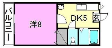 コンフォート久万2の間取り画像