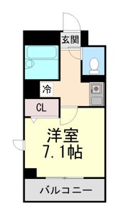 フローラ甲南山手の間取り画像