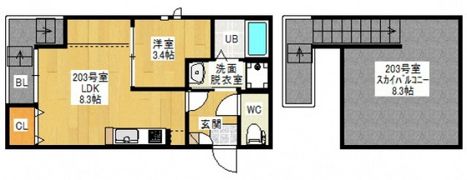 Grandtic Orange Ⅱの間取り画像