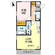 D-Room中川原の間取り画像