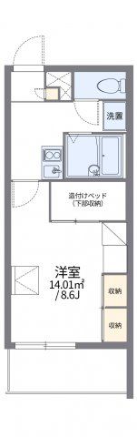 レオパレスユーアンドケイの間取り画像