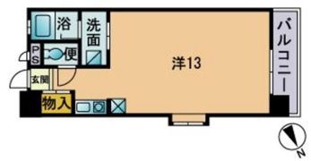 奈多パピヨンの間取り画像