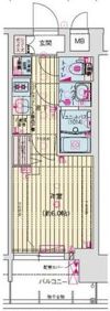 プレサンスOSAKA東成中本ハーヴィルの間取り画像