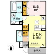 ハーモニー新水前寺Ⅱの間取り画像
