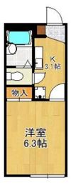ハイツみらいの間取り画像