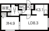 サンテラス新富の間取り画像
