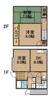 プリンスコート西浅田の間取り画像