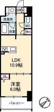 シャーメゾンステージ呉中央の間取り画像