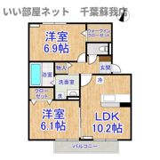 PARK HILLS MIYAKO Cの間取り画像