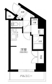 プレミアムキューブ北品川の間取り画像