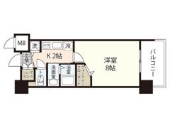 グラビスコート舟入中町の間取り画像