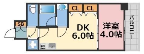 S-RESIDENCE淀屋橋の間取り画像