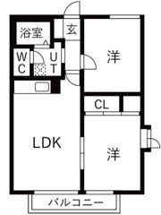 ラフォーレ柊の間取り画像