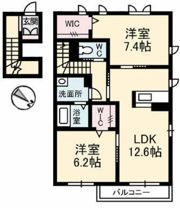 プロヌーブ西本浦Bの間取り画像