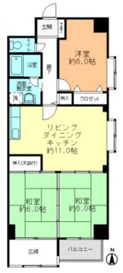 コーポマルゼンの間取り画像