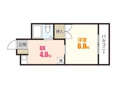 コーポ木村（山本）の間取り画像