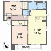 バリュージュ祗園の間取り画像