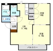 エスポアール新地の間取り画像