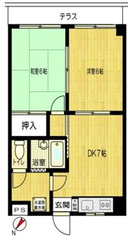 セントラルハイツの間取り画像