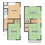 寝屋川市国松町戸建の間取り画像