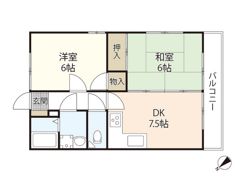 コーポ網文の間取り画像