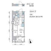 プライマル中央MINATOの間取り画像