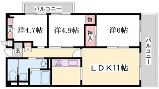 摩耶コート壱番館の間取り画像
