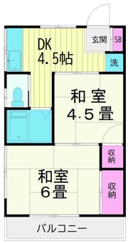 第2ハイツ春野の間取り画像