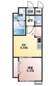 ランパス東古松の間取り画像