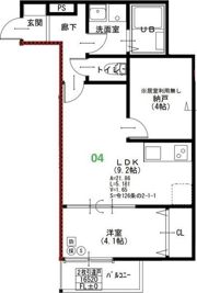 EIJU加島B(南側)の間取り画像