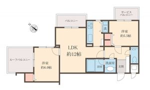 カルムアパルトマン110代沢の間取り画像