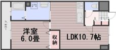 ロンディーネ福富Ⅰの間取り画像
