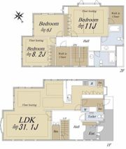 田園調布三丁目戸建の間取り画像