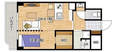 シャンボール東雲の間取り画像