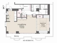 アンダルシア市川(A-025)の間取り画像