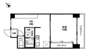 花隈ダイヤハイツの間取り画像