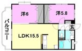 イーストヴィラ石井B棟の間取り画像