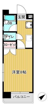 ユニテック九品寺の間取り画像