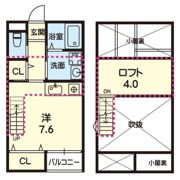 ステラ熊大東の間取り画像