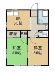 コーポ85中棟の間取り画像
