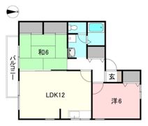 グランドール北土居B棟の間取り画像