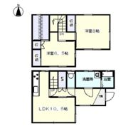 益野貸家の間取り画像