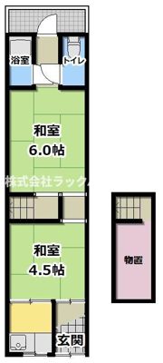田中南寺方貸家の間取り画像