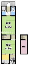 田中南寺方貸家の間取り画像