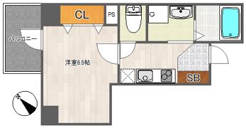 レクシア天神橋の間取り画像