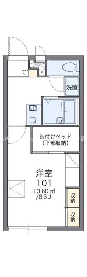 レオパレスヴィルヌーブの間取り画像