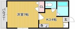 中祥マンションDの間取り画像