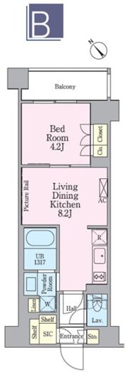 クレストコート渋谷笹塚の間取り画像
