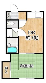 グレースBの間取り画像
